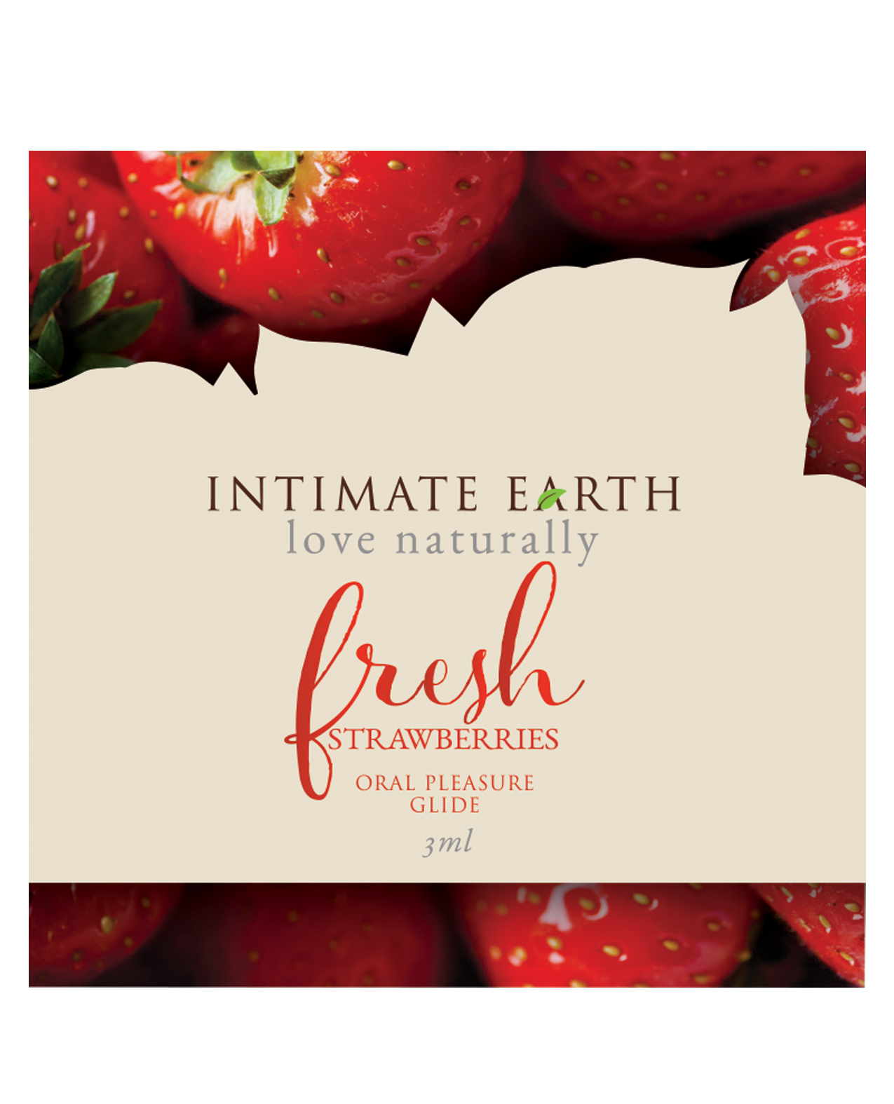 Shop Intimate Earth Lubricant Foil - 3 ml Fresh Strawberries online