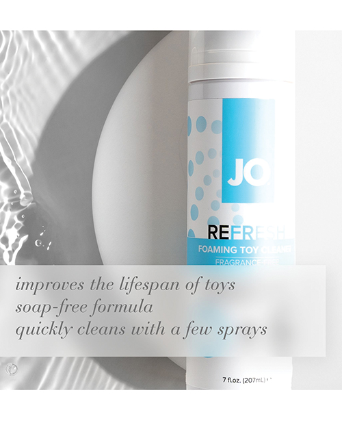 JO Refresh Foaming Toy Cleaner - Fragrance Free Hygiene 7 oz for sale