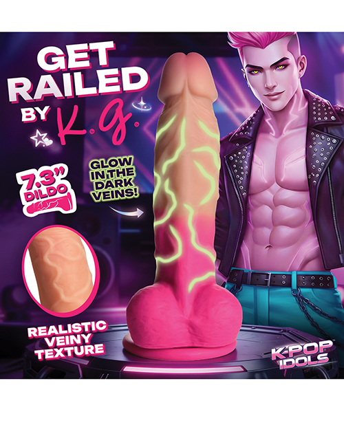 K Pop Idols Silicone Dildo w/Balls #1 for sale