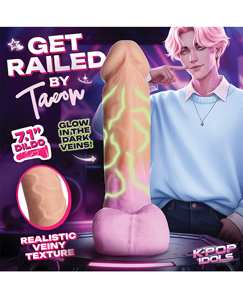 K Pop Idols Silicone Dildo w/Balls #2 for sale