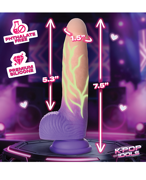 Shop K Pop Idols Aren Silicone Dildo with Balls