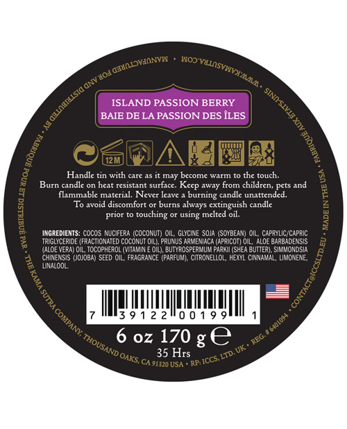 Order Kama Sutra Ignite Massage Soy Candle - Island Passion Berry online