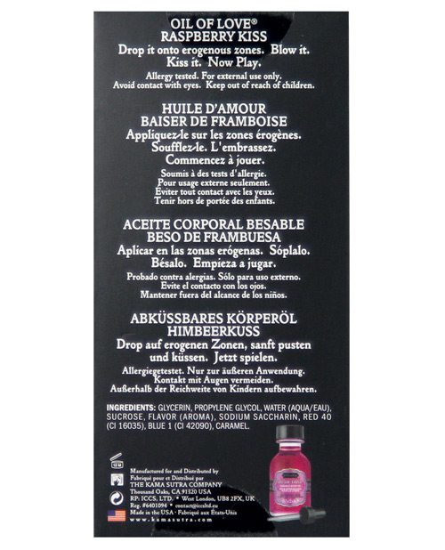 Kama Sutra Oil of Love - .75 oz Raspberry Kiss for sale