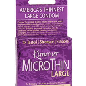 Shop Kimono Micro Thin Large Condoms - Box of 3 online