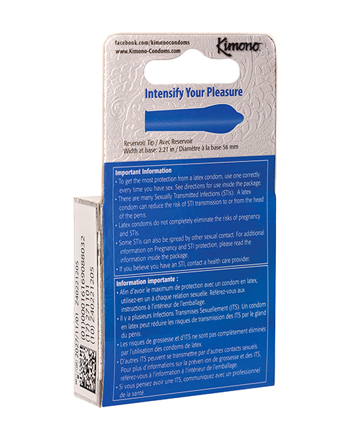 Order Kimono Microthin XL Condoms - Pack of 3 online