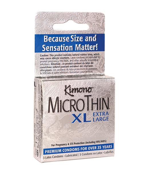 Shop Kimono Microthin XL Condoms - Pack of 3 online
