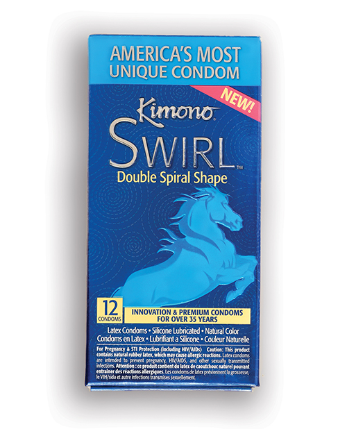 Shop Kimono Swirl Condoms - Pack of 12 online