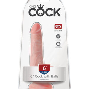 Shop King Cock 6" Cock w/Balls - Flesh online
