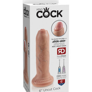 Shop King Cock 6" Uncut Dildo - Flesh online