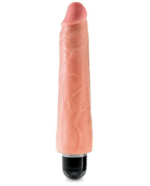 Order King Cock 9" Vibrating Stiffy - Flesh online