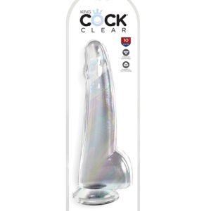 Shop King Cock Clear 10" Cock w/Balls - Clear online