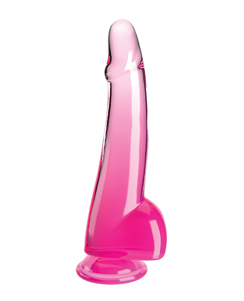 Order King Cock Clear 10" Cock w/Balls - Pink online