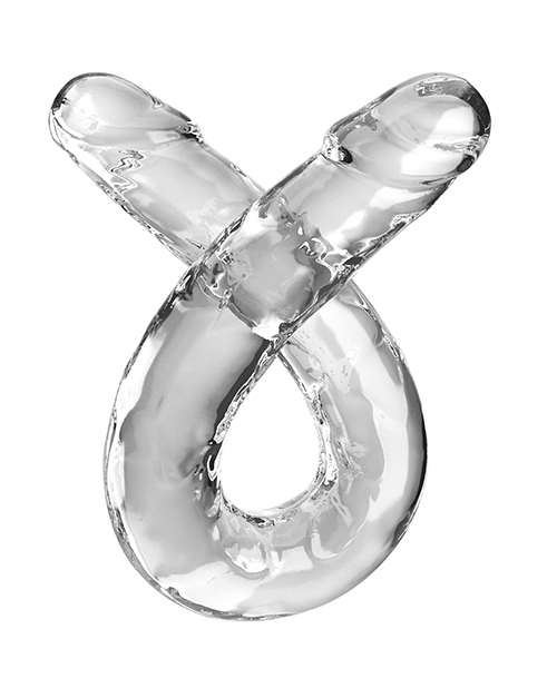 King Cock Clear 18" Double Dildo - Clear for sale