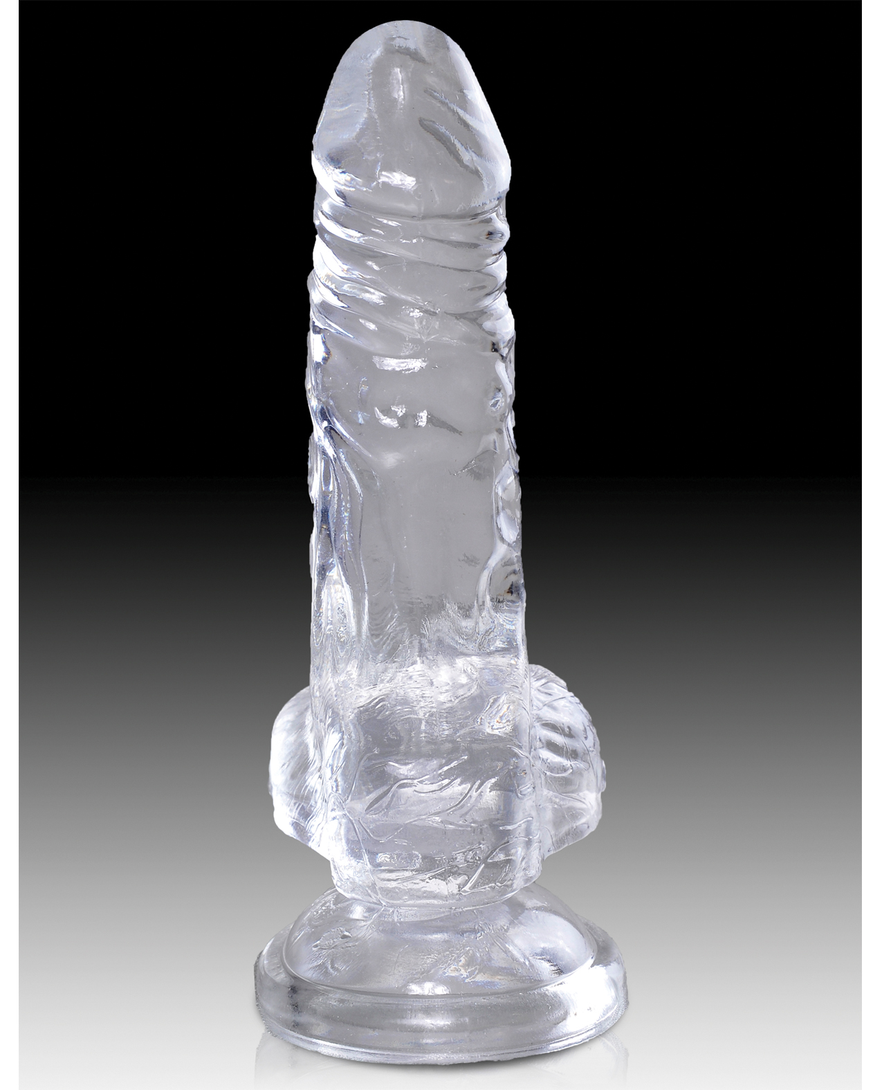 King Cock Clear 4" Cock w/Balls for sale