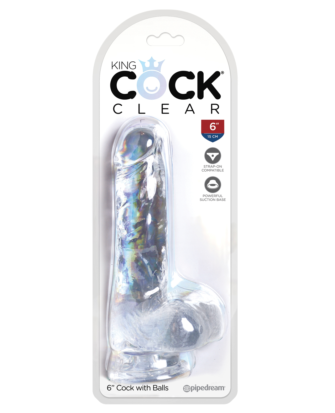 Shop King Cock Clear 6" Cock w/Balls online