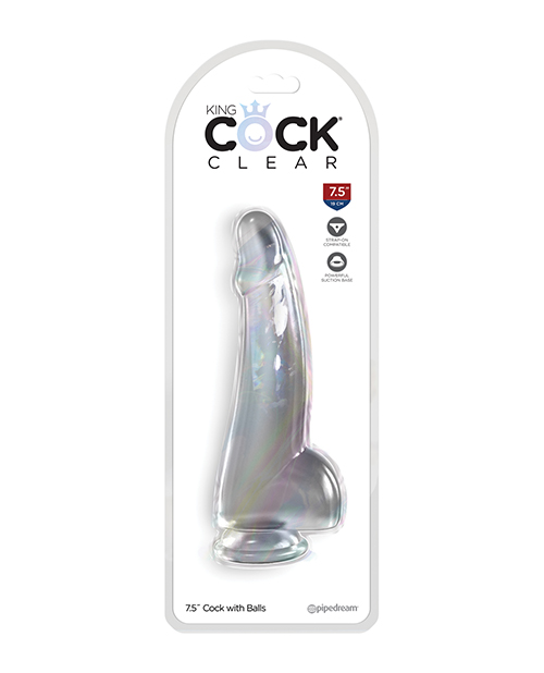 Shop King Cock Clear 7.5" Cock w/Balls - Clear online