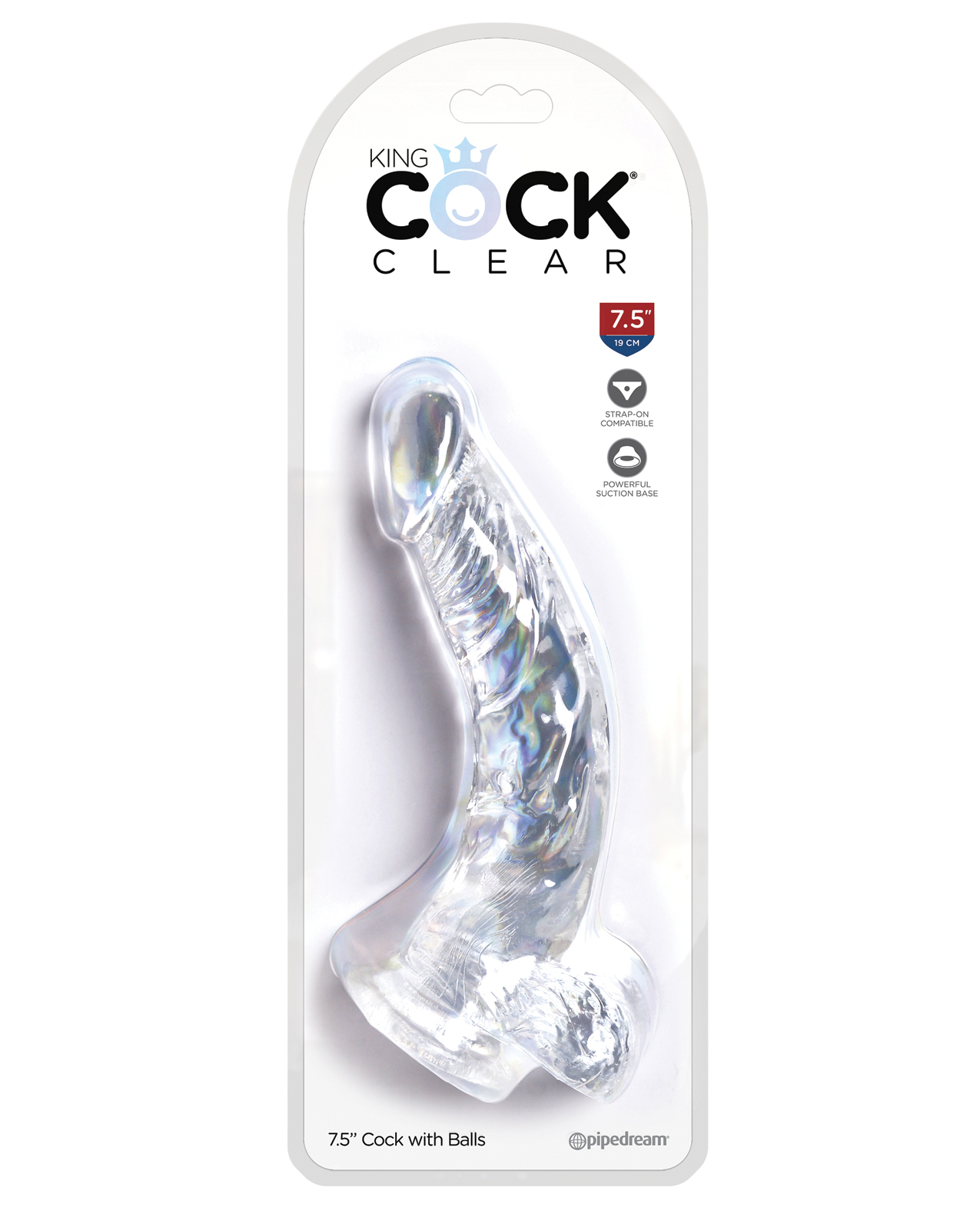 Shop King Cock Clear 7.5" Cock w/Balls online