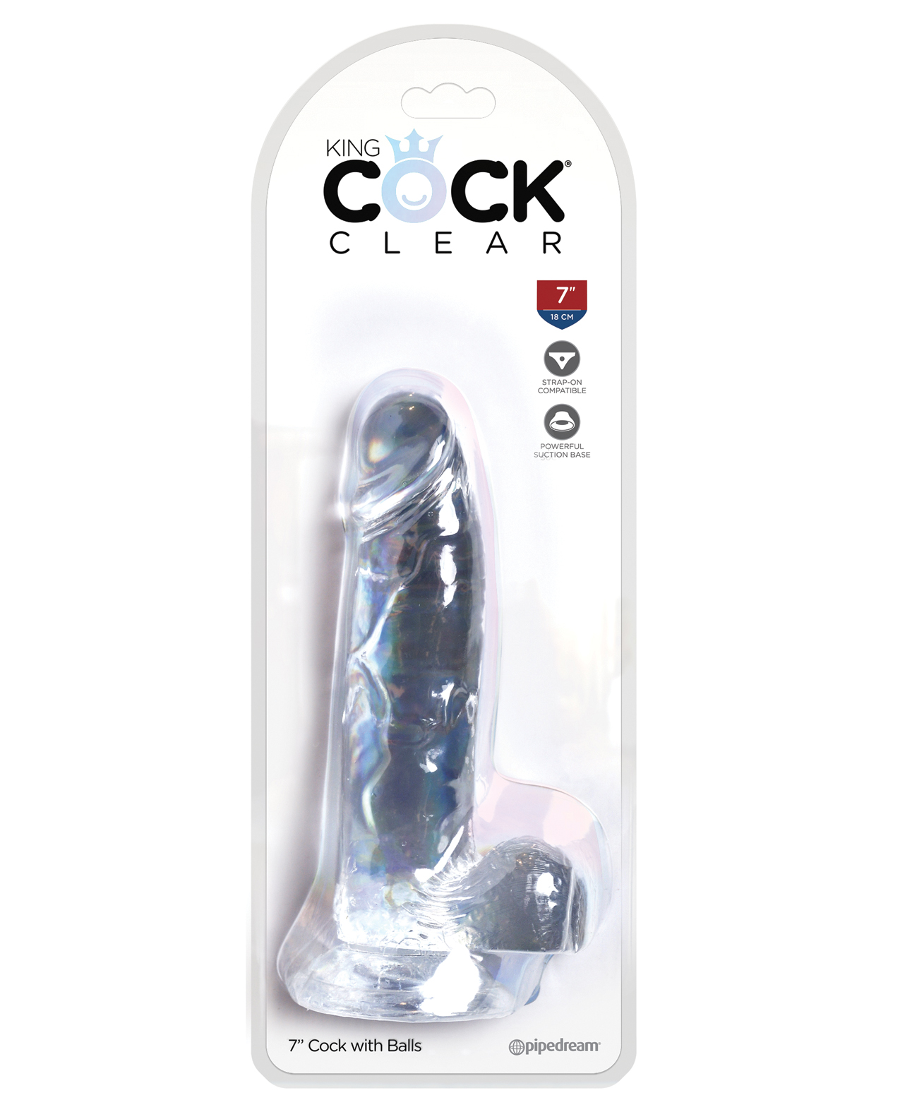 Shop King Cock Clear 7" Cock w/Balls online