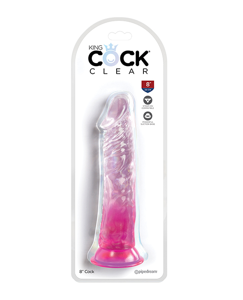Shop King Cock Clear 8" Cock - Pink online