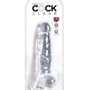 Shop King Cock Clear 8" Cock w/Balls online