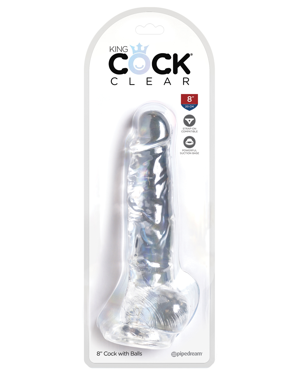 Shop King Cock Clear 8" Cock w/Balls online