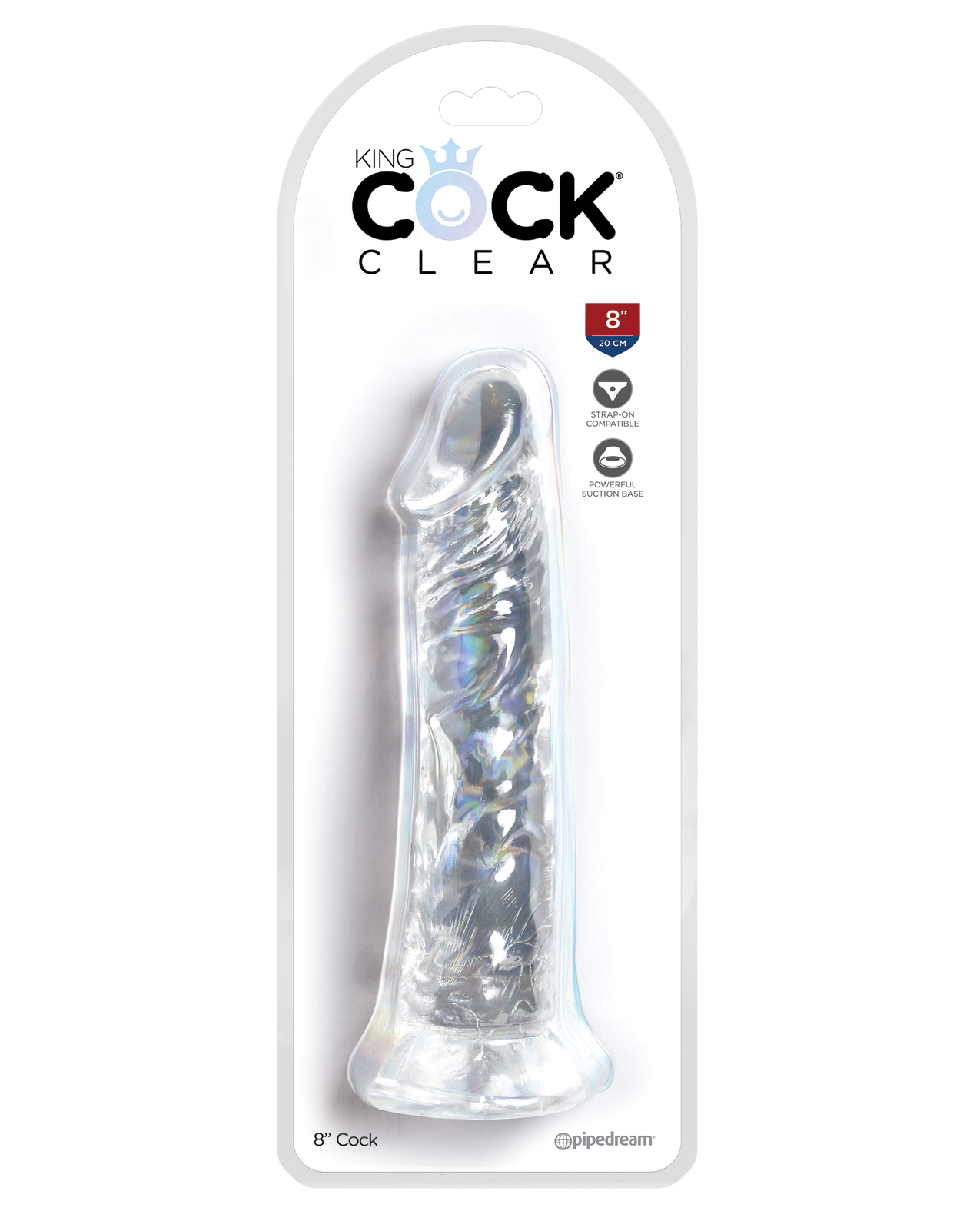 Shop King Cock Clear 8" Cock online