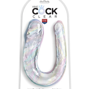 Shop King Cock Clear Large Double Trouble Dildo - Clear online
