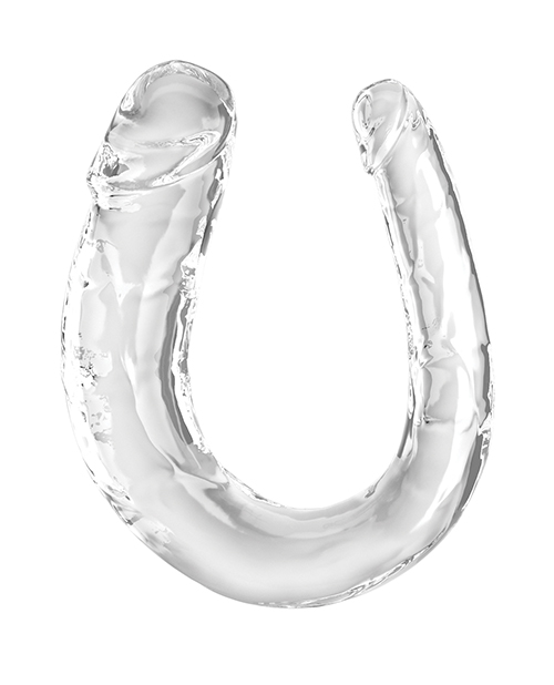 Order King Cock Clear Medium Double Trouble Dildo - Clear online