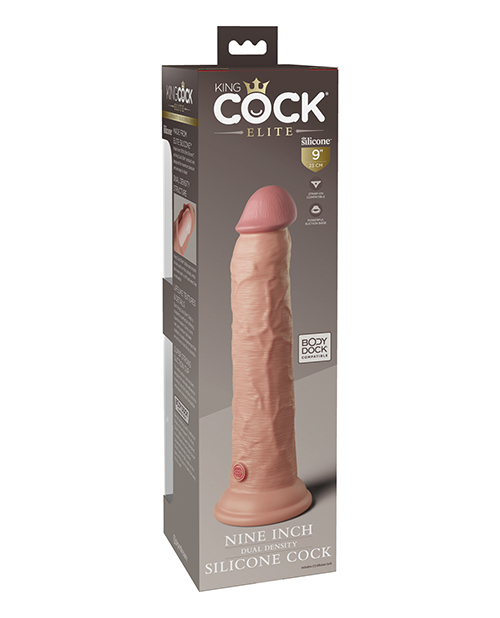 Order King Cock Elite 9" Dual Density Silicone Cock - Light online