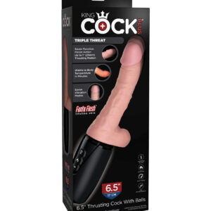 Warming & Vibrating 6.5" Triple Threat Dong online