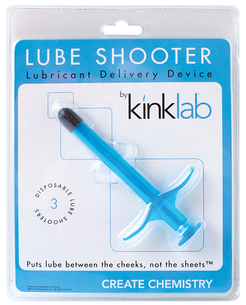 Shop KinkLab Lube Shooter - Blue online