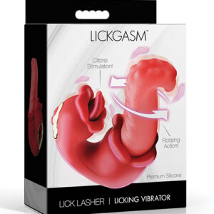 Shop Lickgasm Lick Lasher Licking Vibrator - Red online
