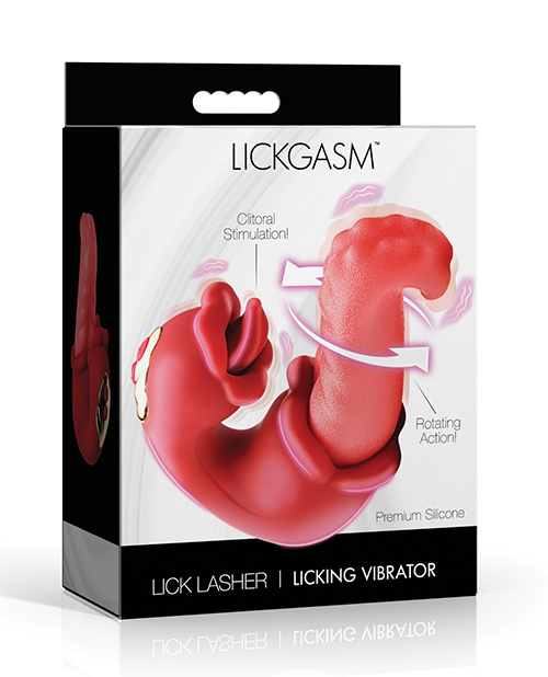Shop Lickgasm Lick Lasher Licking Vibrator - Red online