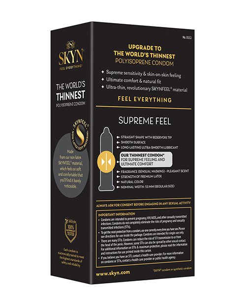 Order Lifestyles SKYN Supreme Feel Condoms - Pack of 10 online
