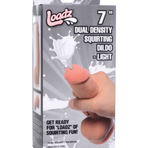 Shop Loadz 7" Dual Density Squirting Dildo - Light online