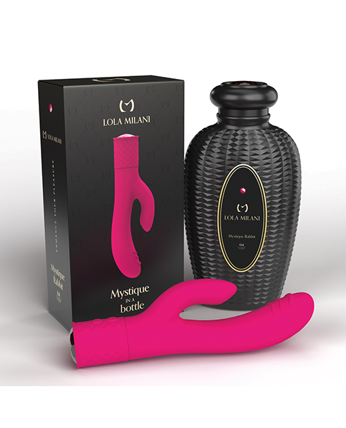 Shop Lola Milani Mystique Rabbit w/Black Bottle - Fuchsia online