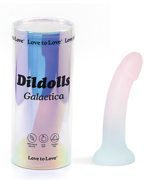 Shop Love to Love Silicone Dildolls Galactica - Unicorn Color w/Glitter online