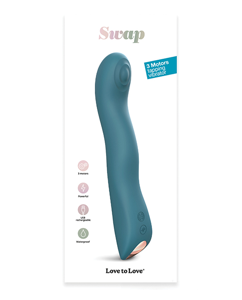 Shop Love to Love Swap Tapping Vibrator - Teal Me online