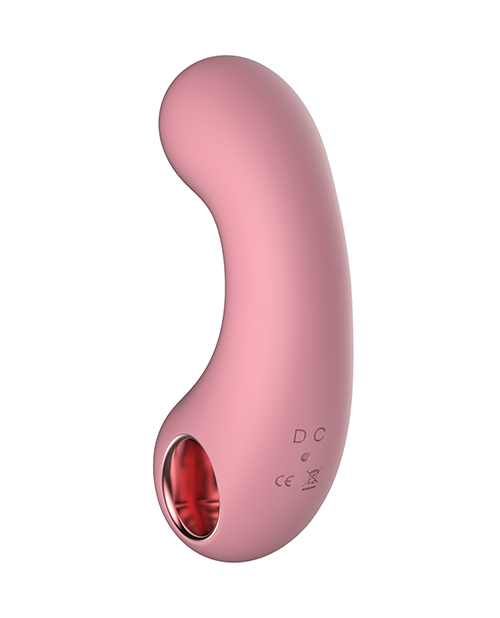Shop Luv Inc. Curved Vibrator - Light Pink