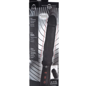 Shop Master Series 8X Auto Pounder Vibrating & Thrusting Dildo w/Handle - Black online
