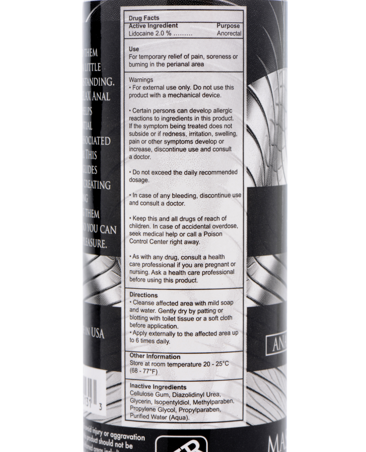 Order Master Series Ass Relax Desensitizing Lubricant - 4.25 oz online