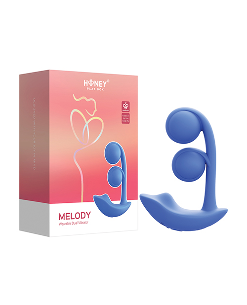 Buy Melody Twin Balls Clit & G-Spot Vibrator - Blue