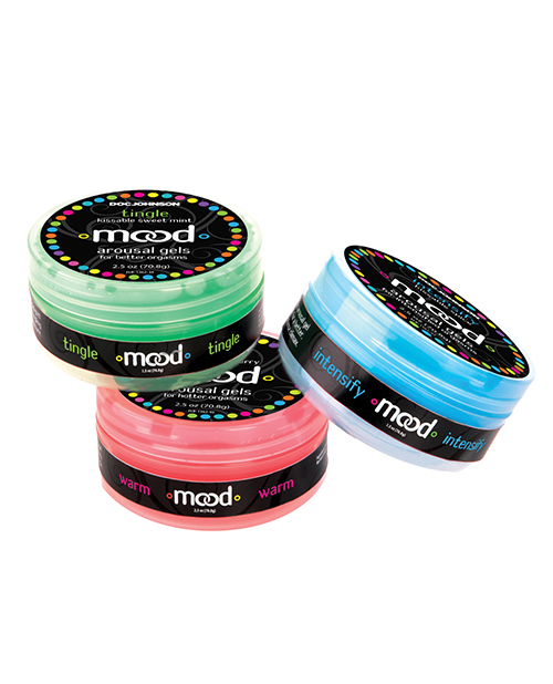 Order Mood Lube Kissable Foreplay Gels - 2 oz Asst. Flavors Pack of 3 online