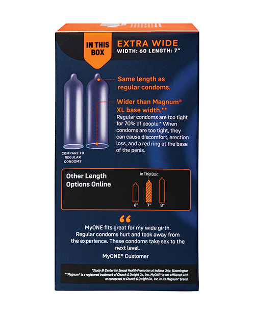 Order My One Extra Wide Condoms - Pack of 10 online