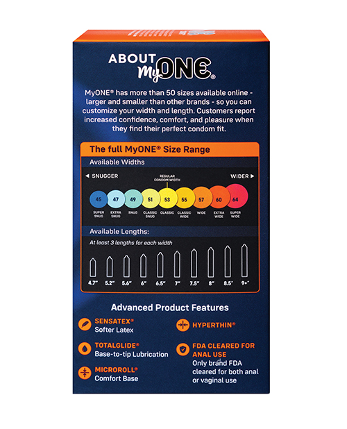 My One Extra Wide Condoms - Pack of 10 for sale