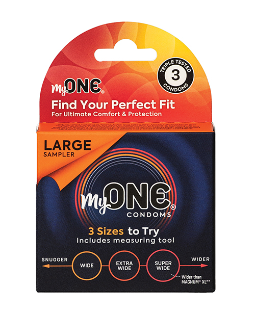 Shop My One Large Sampler Condoms - Pack of 3 online