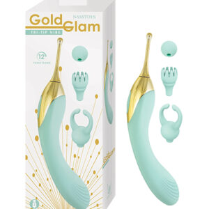 Shop Nasstoys Gold Glam Tri-Tip Vibe - Aqua online