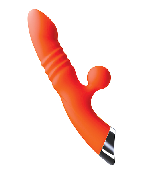 Nasstoys Intruder Thrusting Pleasure Vibe - Tangerine for sale
