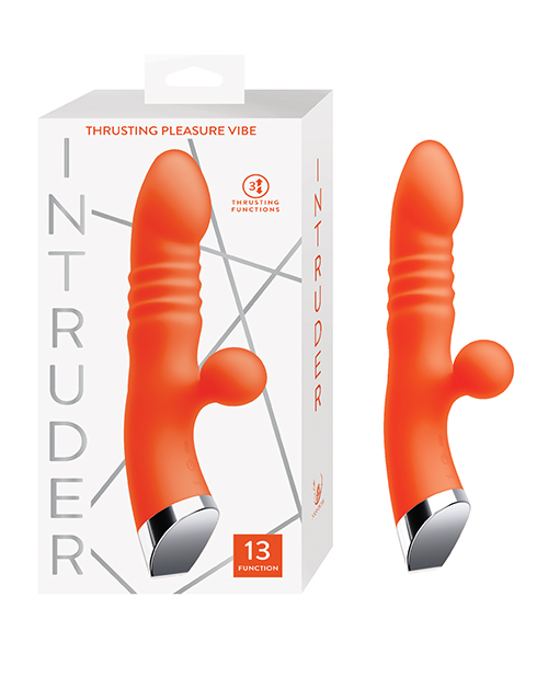 Shop Nasstoys Intruder Thrusting Pleasure Vibe - Tangerine online