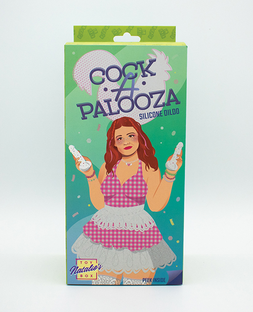 Order Natalie's Toy Box Cock-A-Palooza Confetti Silicone Suction Dildo online